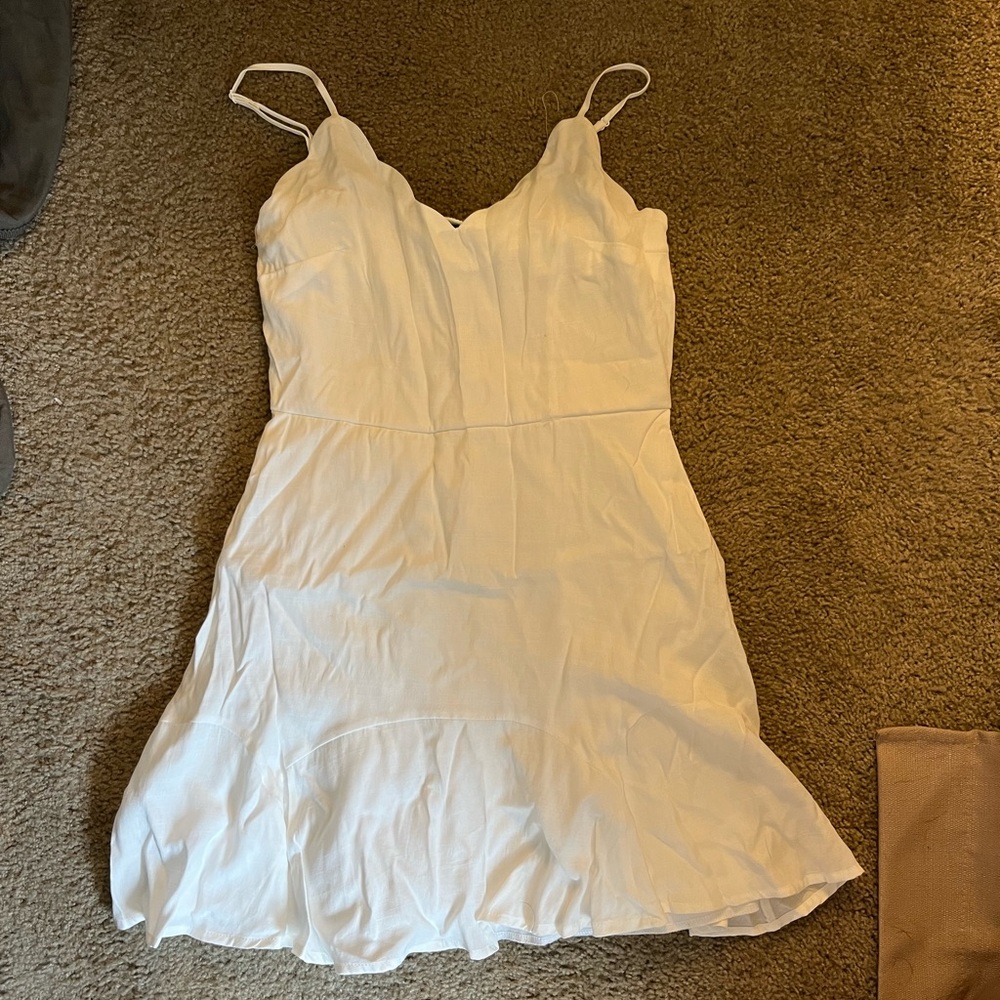 White Tank Dress Summer/Graduation